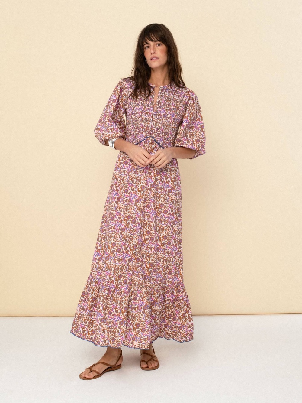 Sonmer Magnolia Floral Midi Dress Sold Out Online